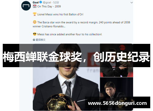 梅西蝉联金球奖，创历史纪录